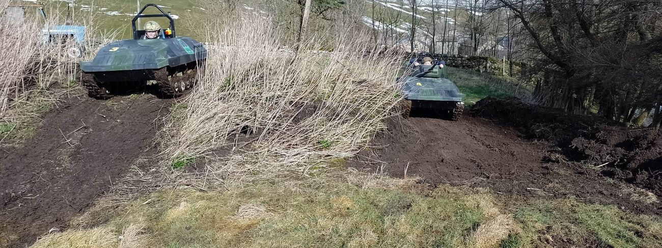 Our tank driving site in Teesdale